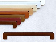 I terminali laterali di PVC  per i davanzali di truciolato, bipartiti, Lunghezza 600mm