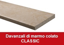 davanzali di marmo colato CLASSIC